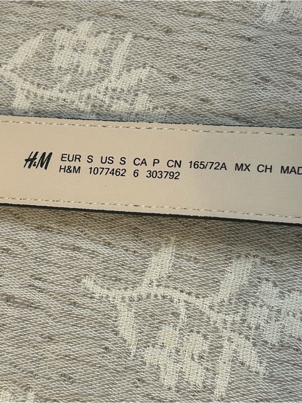 H&M Leather Gold Chain-Link Buckle Belt with Black Strap Size S - Picture 5 of 9